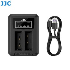 JJC BLS-50 USB Battery Charger fr Olympus OM System OM-5 II E-M10 II III IIIs IV