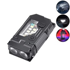 Mini Cob Led Flashlight Usb C Rechargeable Powerful Work Light With Clip Magnet