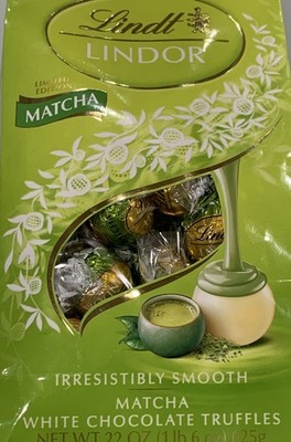 Lindt Lindor 22 oz Matcha White Chocolate limited edition BB/05/31/2026