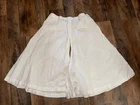 Vintage Edwardian Victorian White Cotton Bloomers Short Split Leg Button Closure