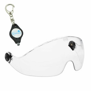 Petzl-VIZIR-Visor-Protective-Eye-Shield-for-VERTEX-ALVEO-Helmets-w-Keychain