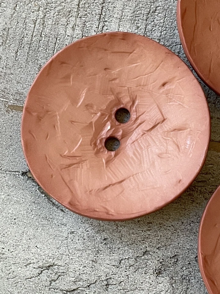 DILL BUTTONS #410137  FASHION--2 HOLE--60mm Dusty Rose   - 6 PIECES - Image 3 of 4