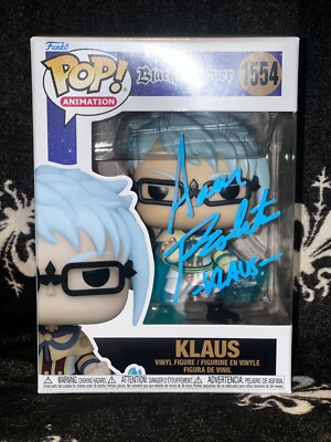   Funko Pop! 1554 Klaus, Black Clover / Signed By Aaron Roberts OC67208 COA (9)