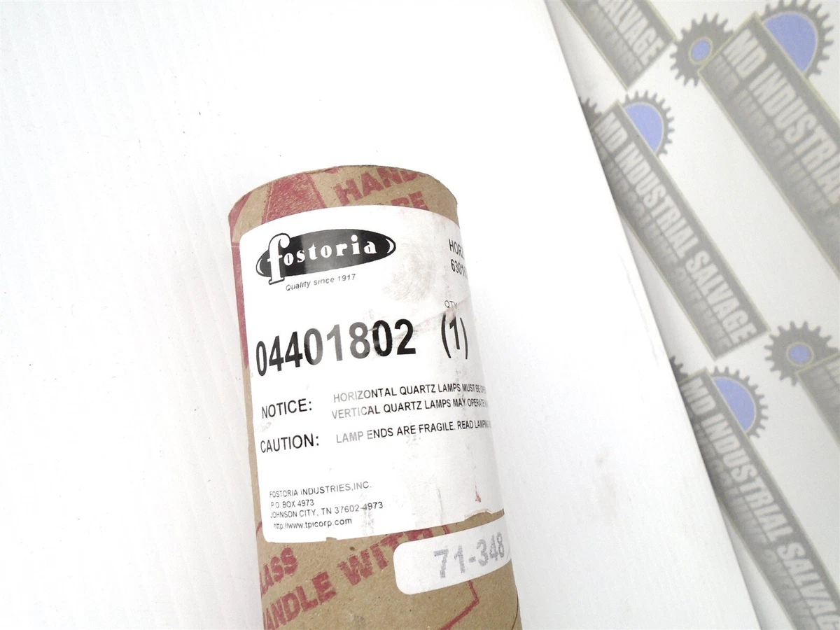 FOSTORIA - 63016279 - Quartz Heating Element Lamp 1600W - 277 VAC - (NEW in  BOX) | eBay