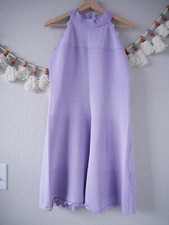 Eliza J Lavender Purple Scalloped Ribbed Knit Sleeveless Fit & Flare Dress XL
