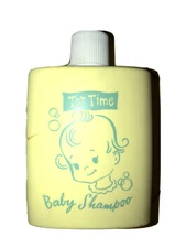 1960’s Tot Time Baby Shampoo plastic bottle (full) Fuller Brush Co.