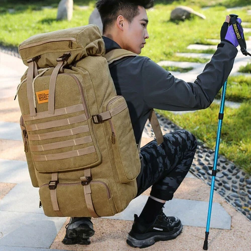 70L Outdoor Wandern Militär Taktischer Rucksack Backpack Camping Trekking Tasche - Bild 8 von 32