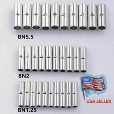 100/300x Tinned Copper 10-22AWG Non-Insulated Butt Connectors Splice Terminals