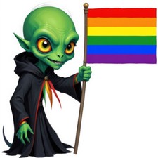30 Custom Colorful Alien Supporter Personalized Address Labels