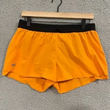 Janji AFO Lined Shorts Womens Sz Medium Orange Athletic Running 2.5”