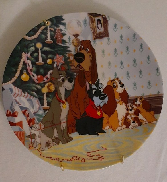 Disney Collector Plate Lady and the Tramp Series Merry Christmas to All No. 689 eBay