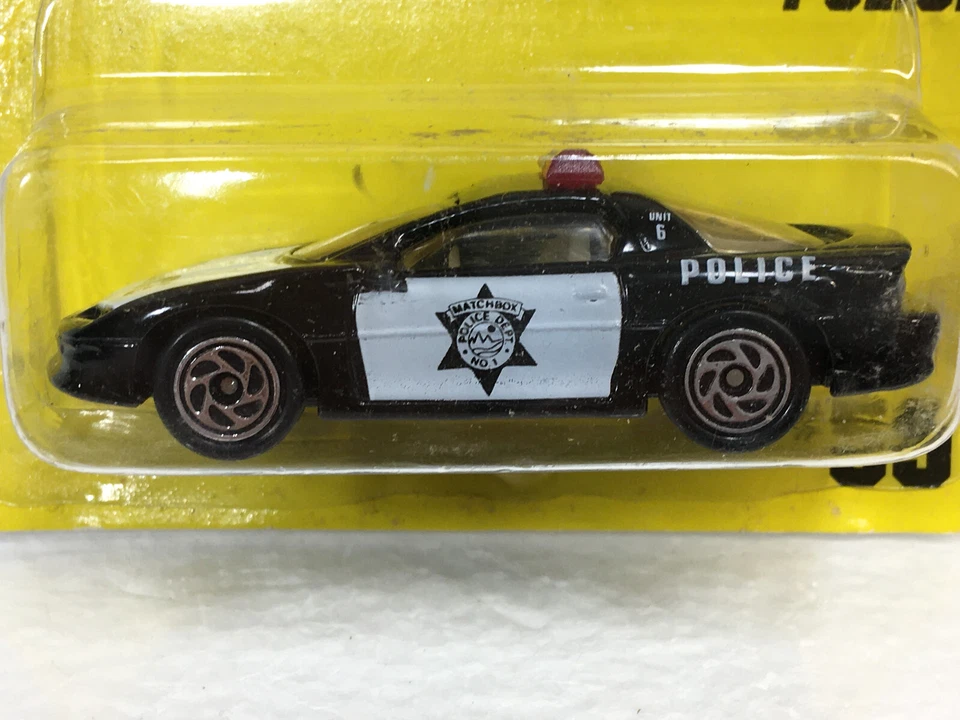 MATCHBOX ~ CHEVY CAMARO Z28 POLICE - UNIT 6 ~ ON CARD #59 - Image 3 of 4