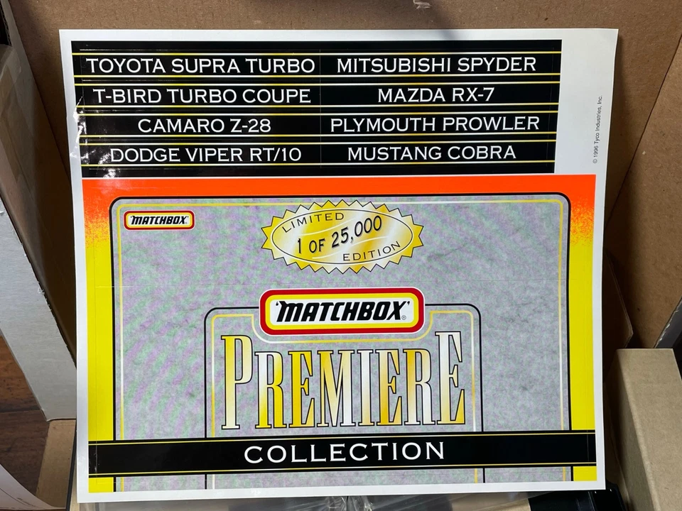1996 JC Penney Matchbox Premiere Display Shelf 8 Car Collection Exclusive NIB - Image 2 of 4