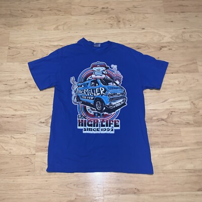 2013 Mac Miller The High Life Van Most Dope Anvil T-Shirt M Medium Blue