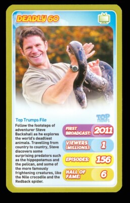 1 x TV Infokarte von Deadly Go 2011 Steve Backshall - R048