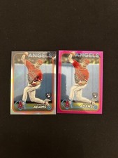 Jordyn Adams (2) 2024 Topps Chrome #145 RC Pink Refractor Angels