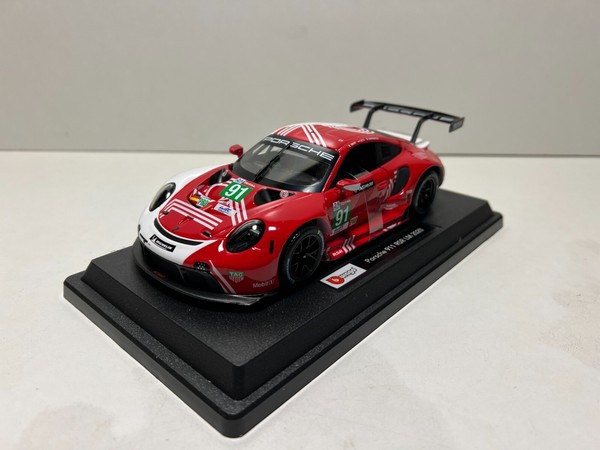 Porsche 911 Rsr Le Mans 2020, Bburago 1/24 1:24 Modell Modellauto Rot-image