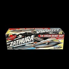 SCHYLLING ZATHURA TIN ZORGON ROCKET SHIP WIND UP TOY 2005 VTG