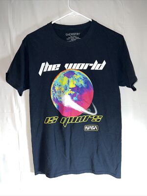 Chemistry the World Is Yours Earth Comet Pullover Shirt Men s Size Small!