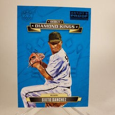 2021 Diamond Kings Debut Base #DDK-MM Sixto Sanchez Miami Marlins RC