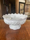Vintage Fenton Hobnail White Milk Glass 6 Candle Holder Centerpiece