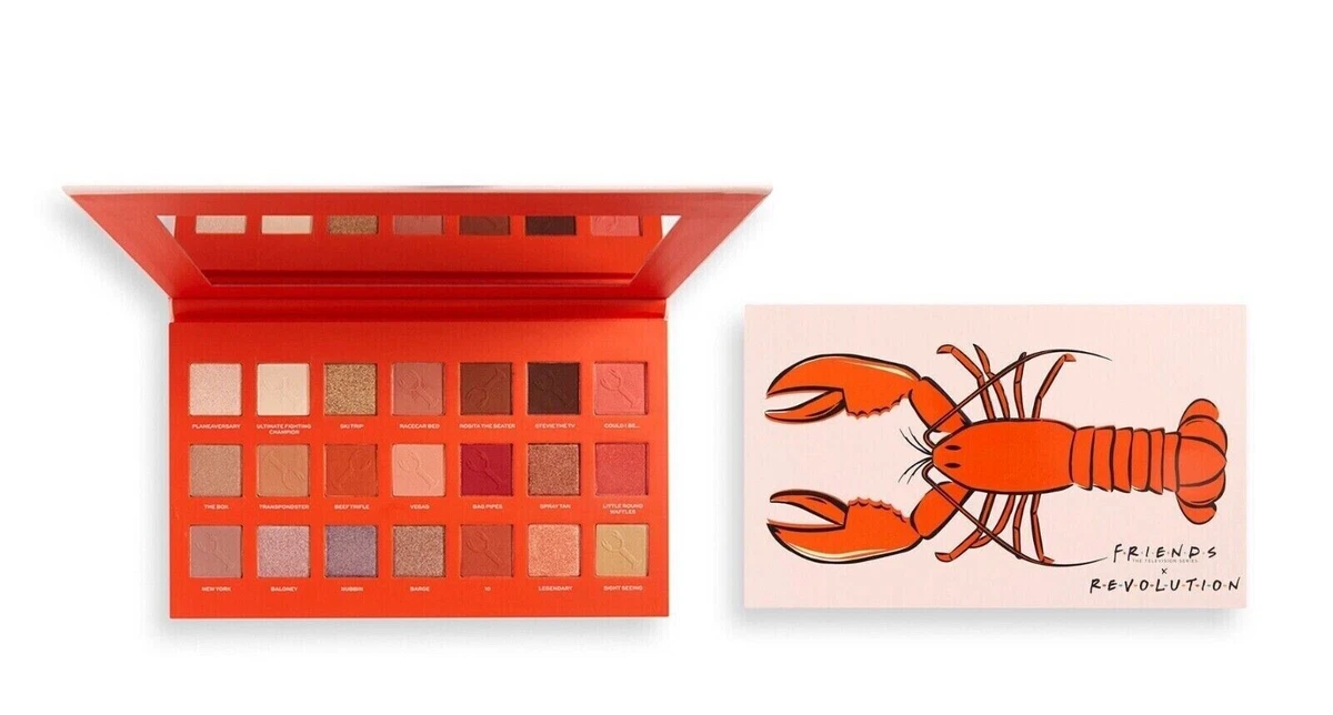 REVOLUTION FRIENDS LOBSTER EYESHADOW PALETTE NEW AND UNUSED