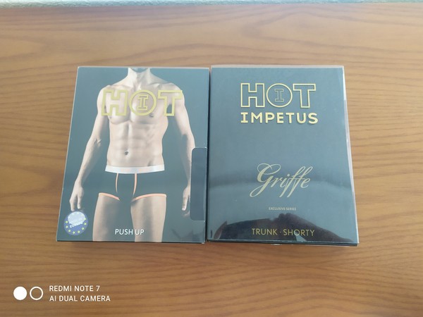 Pack 2 Boxer Hit Hot Impetus Premium Talla L. Trunk y Push Up. Calzoncillos