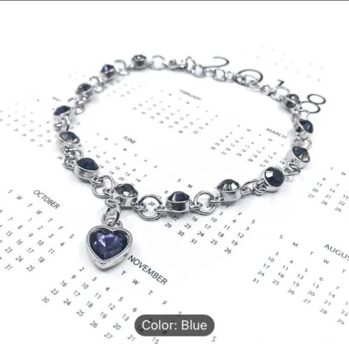 Ladies Bracelet Heart ,Ocean Bracelet Jewelry Crystal Bracelet - Afbeelding 1 van 2