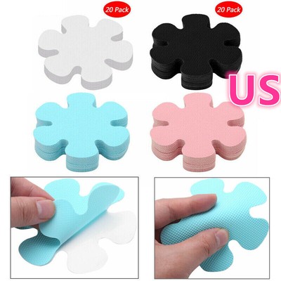 US-20pcs Non-slip Safety Bathtub Stickers Adhesive Decals Treads Bath Shower Tub