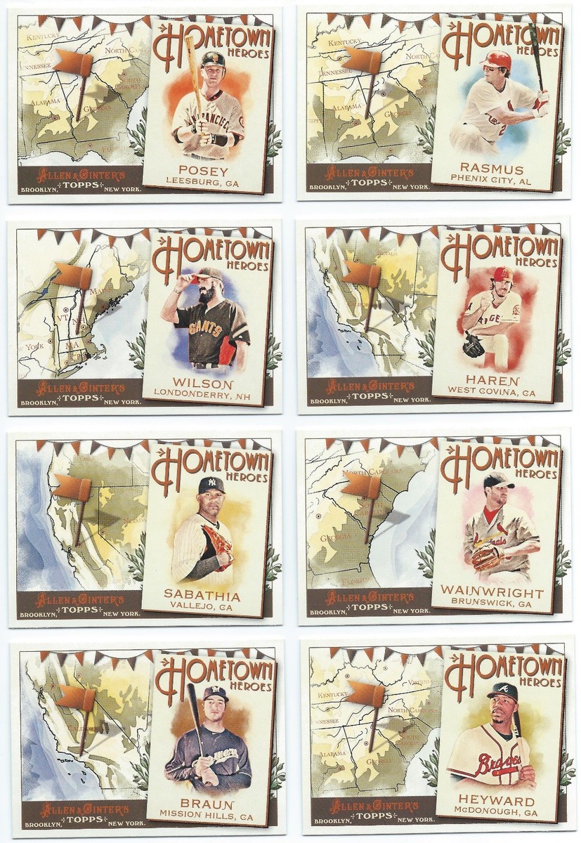 2011 Topps Allen & Ginter Hometown Heroes You Pick the Card Finish Your Set