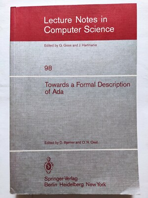 BUCH ZU EINER FORMELLEN BESCHREIBUNG VON ADA 98 BJORNER OEST 0387102833
