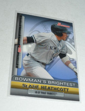 2011 BOWMAN - BOWMAN'S BRIGHTEST SLADE HEATHCOTT OF NEW YORK YANKEES CARD BBR11