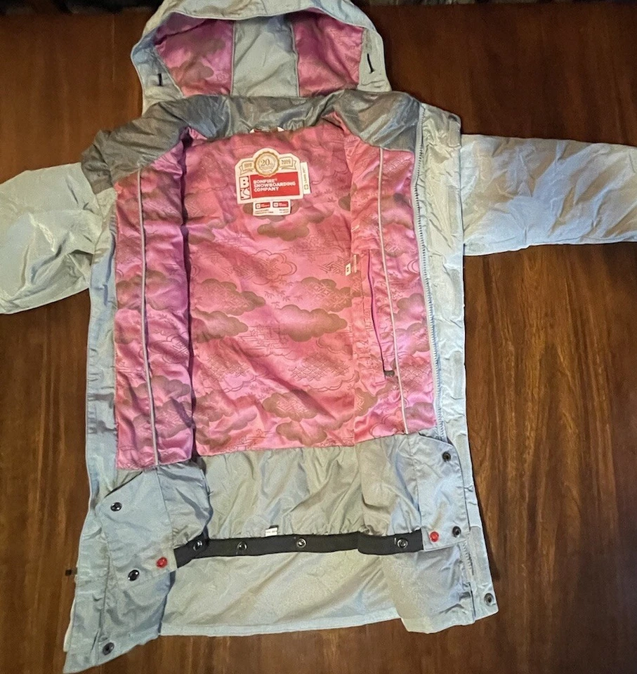 Chaqueta para mujer plumón hoguera snowboard abrigo talla XS chaqueta de esquí J1184 Foto 4 de 4