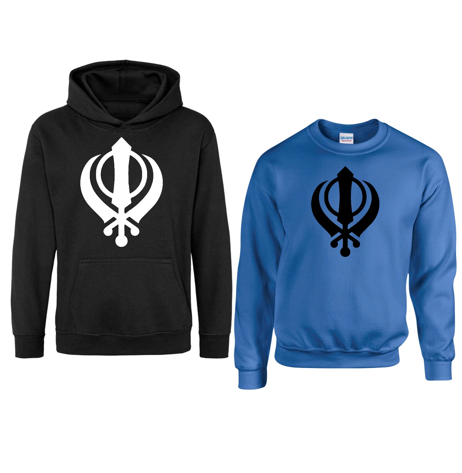 Sikh Khanda Symbol Hoodie, Sikhism khanda Humanism Jumper, Unisex Hood Top
Opens in a new window or