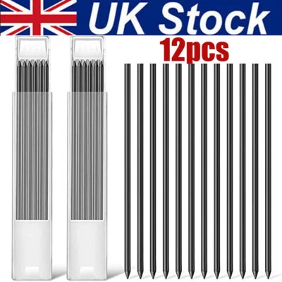 QNGENET 12Pcs 2.8mm Tracer Pencil Refills Scriber Deep Hole Pen Lead Solid Carpenter Set