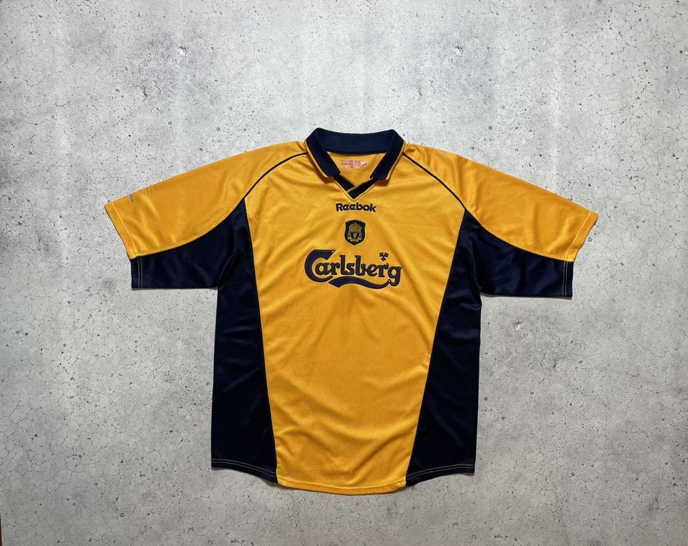 Vintage Reebok Liverpool Carlsberg 2000/2001 Soccer Jersey