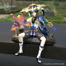 1:7 Wanderer (Scaramouche) Genshin | High Quality Unpainted Resin Garage Kit