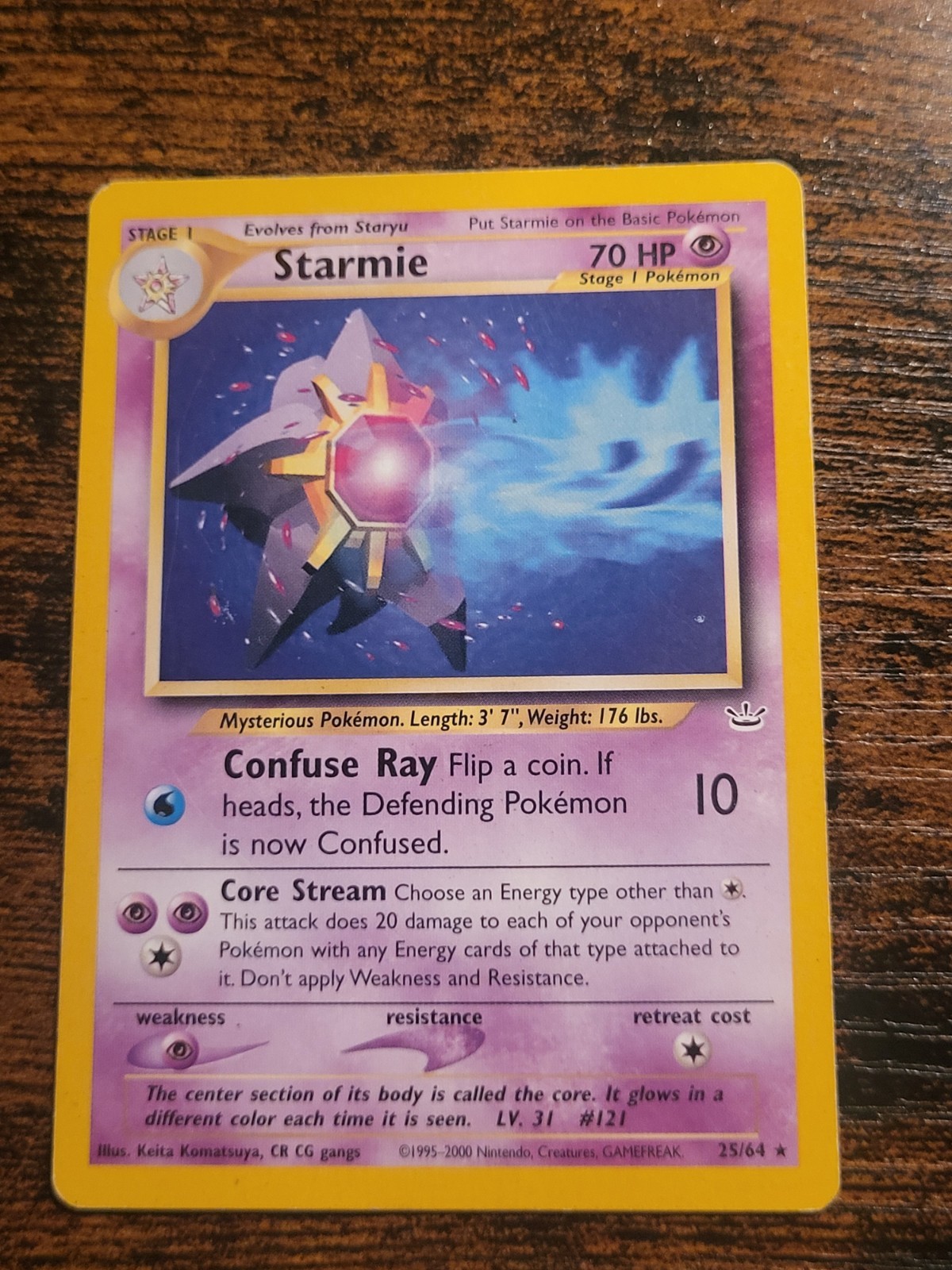 Pokemon Starmie  25/64 - Rare - Neo Revelation LP MP 