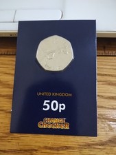 2011 London Olympics Shooting 50p Coin In Change Checker Mount Very Nice Cond.