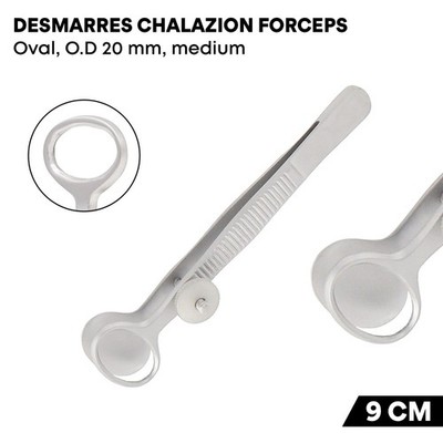 Desmarres Chalazion Forceps O.D Medium 20 mm Surgical Ophthalmic Eye Instruments