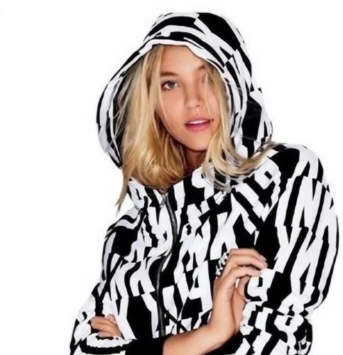 UNDERCOVER Rara felpa con cappuccio e zip Victoria's Secret ROSA 2014 Runway Show taglia Xs