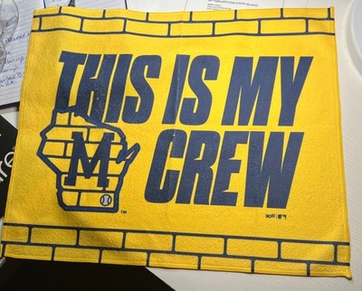 2025 Milwaukee Brewers NLCS Game 2 Rally Towel - 10/14/25 This Is My Crew