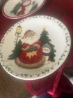 HOLIDAY HOME STUDIO 33 SANTA SNOWMAN DECORATIVE SALAD PLATES — photo 3