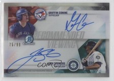 2018 Bowman Draft 75/99 Griffin Conine Josh Stowers #RVA-CS Auto 03hd