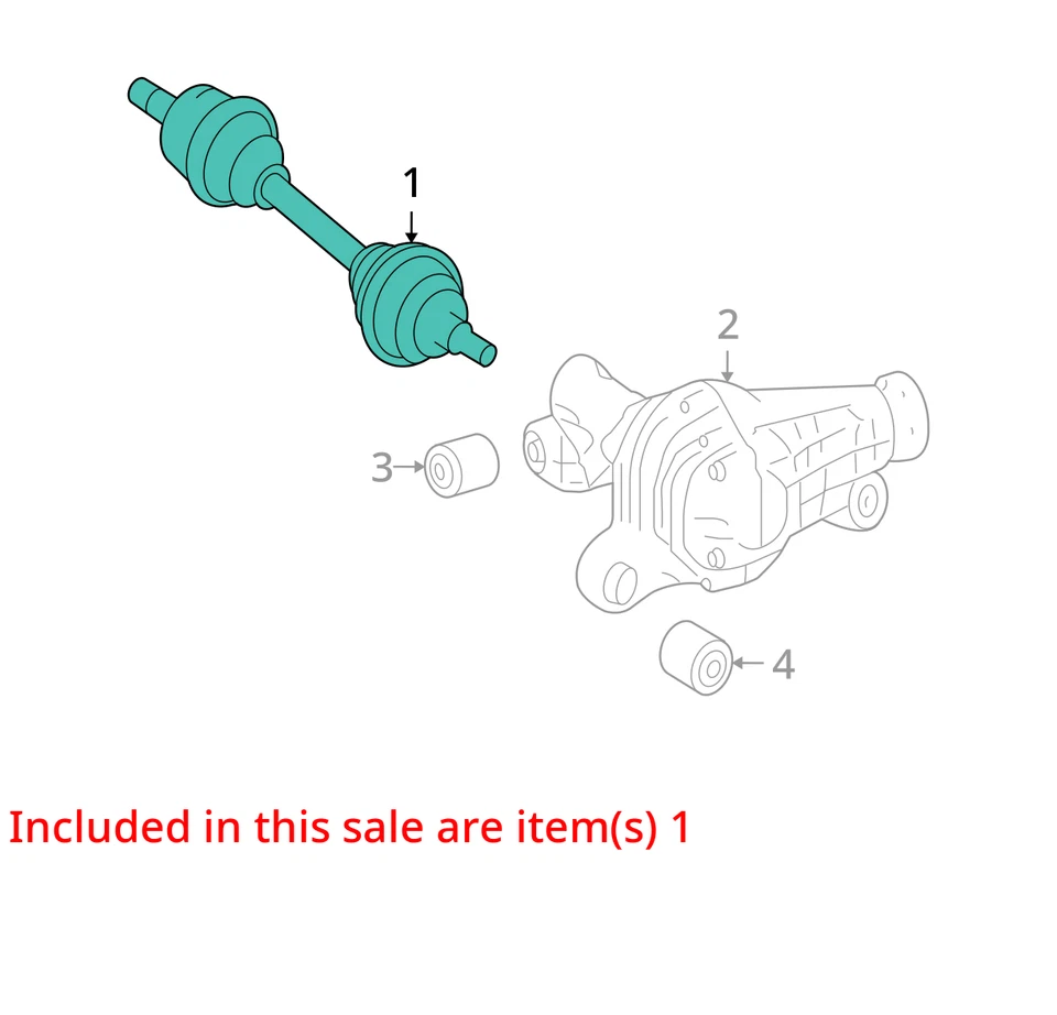 Mercedes-Benz Gl450 2008-2012 eje trasero pasajero Cv C/v DYO9I Foto 3 de 4