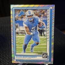 2025 Panini Donruss Optic - David Montgomery #117 Holo Wave Prizm / 300