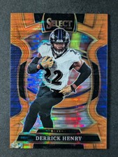 2025 Select DERRICK HENRY FOTL Neon Orange Pulsar Prizm Concourse 7/7 Ravens #60