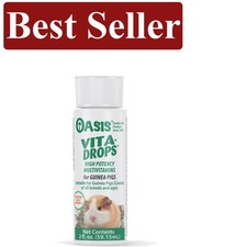 OASIS Guinea Pig Vita Drops, 2 oz Liquid Vitamin Supplement for Optimal Health