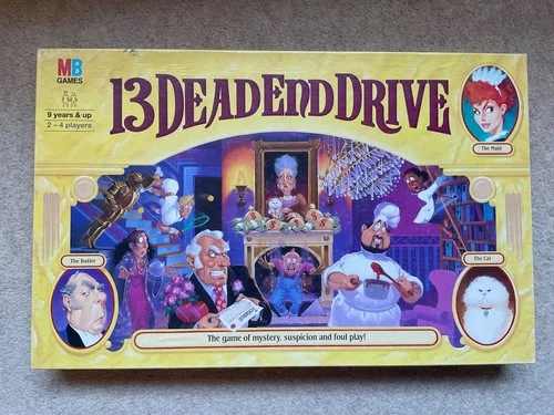 13 Dead End Drive Vintage Board Game Complete 100% RARE Vintage MB Games 1994