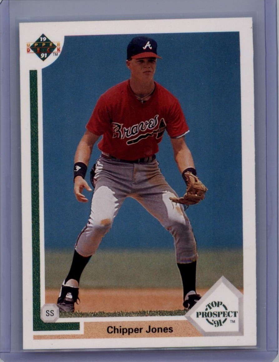 1991 Upper Deck #55b Chipper Jones